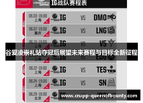 谷爱凌崇礼站夺冠后展望未来赛程与目标全新征程